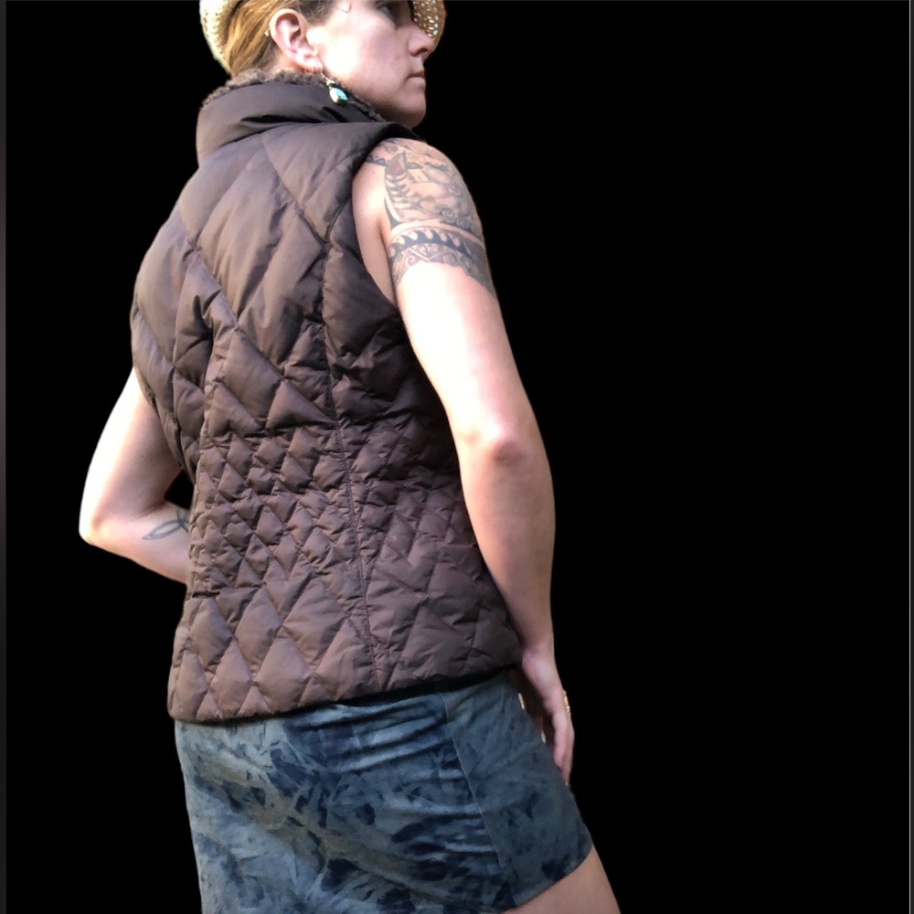 -Eddie Bauer Goose Down Vest large for fall. Warm and cozy